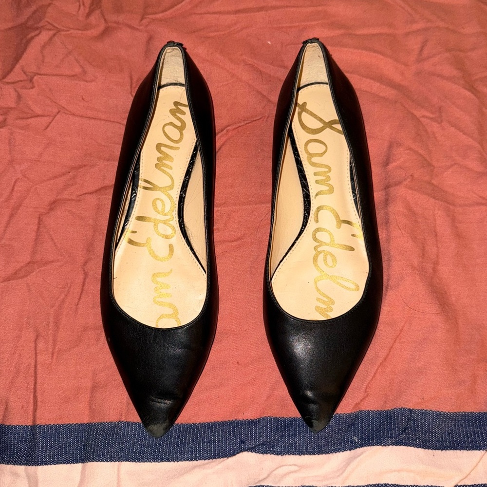 Women's Sam Edelman Black Pointed Flats